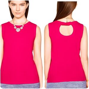Kate Spade “In Full Bloom” Sleeveless Fitted Tee with a Bow
